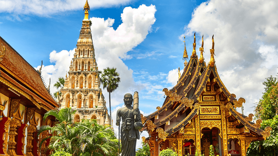 Tempel du kan besöka på en resa till Thailand.