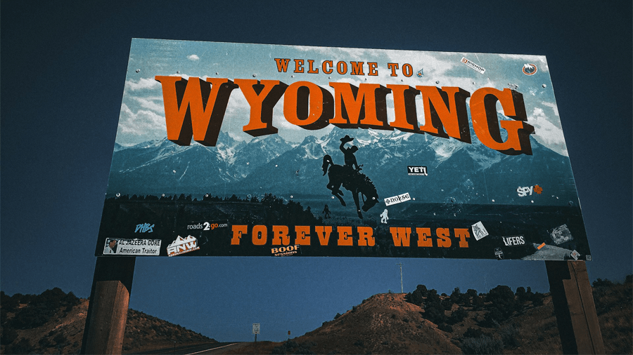 Wyoming skylt