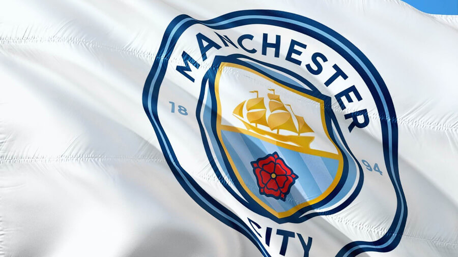 Manchester citys klubbemblem.
